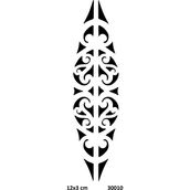 Airbrush Tattoo Bel Motifi Yapışkanlı Stencil Süsleme ve Boyama Kalıbı