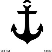Airbrush Tattoo Çapa Yapışkanlı Stencil Süsleme ve Boyama Kalıbı