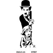 Airbrush Tattoo Charlie ve Çocuk Yapışkanlı Stencil Süsleme ve Boyama Kalıbı