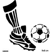 Airbrush Tattoo Futbol Krampon Yapışkanlı Stencil Süsleme ve Boyama Kalıbı Stencil Kalıp