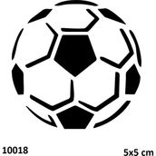 Airbrush Tattoo Futbol Topu Yapışkanlı Stencil Süsleme ve Boyama Kalıbı Stencil Kalıp