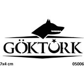 Airbrush Tattoo Göktürk Yazısı Yapışkanlı Stencil Süsleme ve Boyama Kalıbı