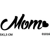 Airbrush Tattoo Ingilizce Anne Mom Yazı Sembolü Yapışkanlı Stencil Süsleme ve Boyama Kalıbı