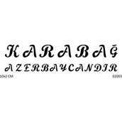 Airbrush Tattoo Karabağ Azerbaycandır Yapışkanlı Stencil Süsleme ve Boyama Kalıbı