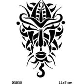 Airbrush Tattoo Maori Mistik Yerli Yapışkanlı Stencil Süsleme ve Boyama Kalıbı