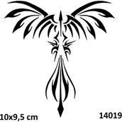 Airbrush Tattoo Oklu Kanatyapışkanlı Stencil Süsleme ve Boyama Kalıbı