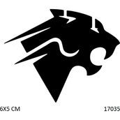 Airbrush Tattoo Puma Saldırısı Yapışkanlı Stencil Süsleme ve Boyama Kalıbı