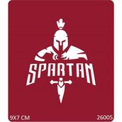 Airbrush Tattoo Sparta Sacaşçısı Yapışkanlı Stencil Süsleme ve Boyama Kalıbı