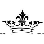Airbrush Tattoo Süslü Taç Yapışkanlı Stencil Süsleme ve Boyama Kalıbı Stencil Kalıp