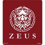 Airbrush Tattoo Tanrı Zeus Yapışkanlı Stencil Süsleme ve Boyama Kalıbı