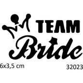 Airbrush Tattoo Team Bride Bekarlığa Veda Partisi Yapışkanlı Stencil Süsleme ve Boyama Kalıbı