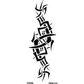 Airbrush Tattoo Tribal Kol Yapışkanlı Stencil Süsleme ve Boyama Kalıbı Stencil Kalıp