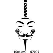 Airbrush Tattoo V For Kılıç Yapışkanlı Stencil Süsleme ve Boyama Kalıbı