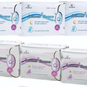 Airiz 8Li Gece 3 Paket + 10Lu Gündüz 3 Paket Hijyenik Kadın Pedi Seti (6 Paket 54 Adet)