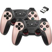 Airstorr Joystick Gamepad Çiftli Tv Pc Uyumlu 2.4g Gamepad Double Joystick Doungle Pembe Oyun Konsolu