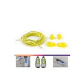 AiryFooT Akıllı Bağcık, Pratik Lastikli Ayakkabı Bağcığı 100 Cm ( Sarı Çizgili )