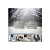 AiryFooT Kristal Taşlı Parlak Taşlı Ayakkabı Bağcığı 100 Cm 1 Çift Uçsuz Model ( Gümüş )