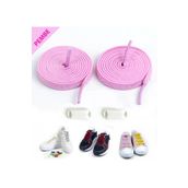 AiryFooT Takbırak Lastikli Ayakkabı Bağcığı, Akıllı Bağcık, Yeni Nesil Bağcık, Pembe