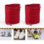 Airyfoot Ütülü Spor Ayakkabı Bağcığı Nike , Snekears , Adidas, Converse Ayakkabı Bağcığı 120 cm - Kırmızı