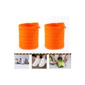 Airyfoot Ütülü Spor Ayakkabı Bağcığı Nike , Snekears , Adidas, Converse Ayakkabı Bağcığı 120 cm - Turuncu