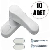 Aiwa Pimapen 10 Adet PVC için Kapı Pencere Emniyet Kilidi
