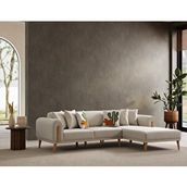 AK SOFA Leon Köşe Takımı Sağ Köşe açık krem