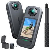 Akaso 360 Creator Combo 5.7k 360° Video 48 MP Sensör 72 MP 360° Fotoğraf AI Takip Aksiyon Kamera