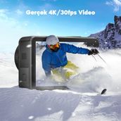 Akaso Brave 7 4K/30FPS 20MP Wi-Fi Dual Screen Aksiyon Kamera ve Aksesuar Seti