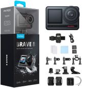 Akaso Brave 8 4K/60 FPS 48 MP Wi-Fi Dual Screen IPX8 Aksiyon Kamera ve Aksesuar Seti