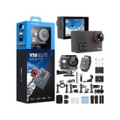 Akaso V50 Elite 4K/60Fps 20Mp Wi-Fi Aksiyon Kamera ve Aksesuar Seti Siyah