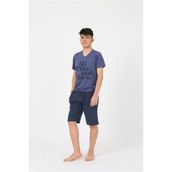 Akbeniz 20377 Lacivert Garson Erkek Pijama Takımı