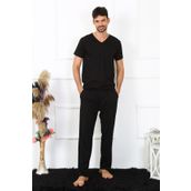 Akbeniz 27495 Siyah Pamuk Erkek Pijama Altı