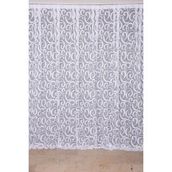 Akça Tekstil 300x260 cm Beyaz Ay Modeli Tek Kanat Hazır Dikilmiş Pileli Fon Perde