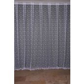 Akça Tekstil 300x260 cm Kırık Beyaz Kuş Model Tek Kanat Dikilmiş Pileli Fon Perde