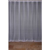 Akça Tekstil 300x260 cm Kırık Beyaz Sık Noktalı Model Tek Kanat Hazır Pileli Fon Perde