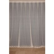 Akça Tekstil 300x260 cm Krem Dar Etek Tek Kanat Hazır Dikilmiş Pileli Fon Perde