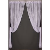 Akça Tekstil 300x270 cm Beyaz Düz Model Hazır İp Perde Perde