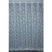 Akça Tekstil Mermer Model 300x260 cm Kırık Beyaz Tek Kanat Dikilmiş Pileli Fon Perde