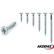 Akdeniz 4.0x25 mm Çinko 500 Adet Sunta Vidası