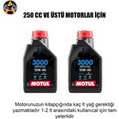 Akgüneş Motogaraj Motosiklet Yağ Bakım Seti – Uygun Fiyatlı Komple Bakım Paketi (Yağ + Filtre Seti) - MOTUL 3000 2 LT