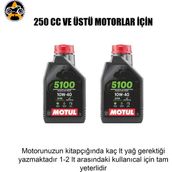 Akgüneş Motogaraj Motosiklet Yağ Bakım Seti – Uygun Fiyatlı Komple Bakım Paketi (Yağ + Filtre Seti) - MOTUL 5100 2 LT