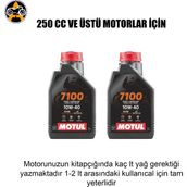 Akgüneş Motogaraj Motosiklet Yağ Bakım Seti – Uygun Fiyatlı Komple Bakım Paketi (Yağ + Filtre Seti) - MOTUL 7100 2 LT