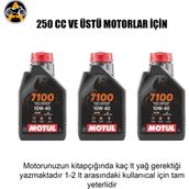 Akgüneş Motogaraj Motosiklet Yağ Bakım Seti – Uygun Fiyatlı Komple Bakım Paketi (Yağ + Filtre Seti) - MOTUL 7100 3 LT