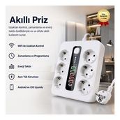 Akıllı Priz Uzaktan Kontrol, Zamanlama, Enerji Takibi İle Akıllı Ev Çözümü