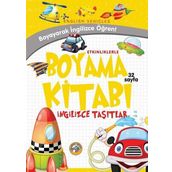Akıllı Zebra Taşıtlar - Etkinliklerle Boyama Kitabı İngilizce