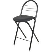 Akın Lüx 79x44x35 cm Siyah Döşemeli Katlanır Sandalye