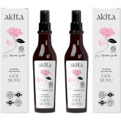 Akita %100 Doğal Yağı Alınmamış 2x250 ml Gül Suyu