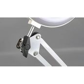Akrobat Hareketli, 3 Diopter, Büyüteçli Led Işıklı Masa Çalışma Lambası, Mengeneli, Katlanabilir,