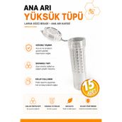Aksaray Arıcılık Ana Arı Yüksük Tüpü Bigudi 15 Adet Larva Gözü Bigudi Ana Arı Kafesi