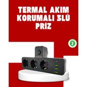 Aksiyon Global 7 Portlu Çoklu Priz USB ve Type-C Girişli Akıllı Güç Ünitesi - Lisinya